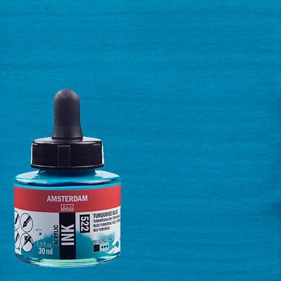 Talens Amsterdam akrilna tinta 30 ml - 522, turquoise blue