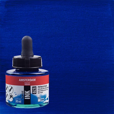 Talens Amsterdam akrilna tinta 30 ml - 570, phthalo blue