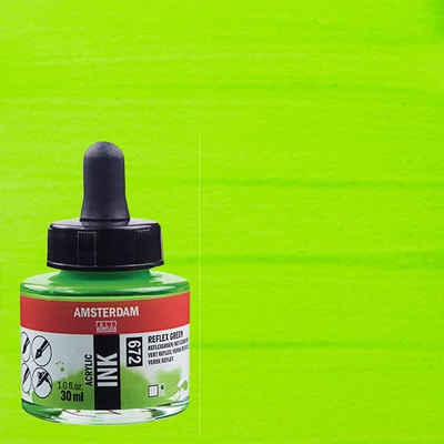 Talens Amsterdam akrilna tinta 30 ml - 672, reflex green
