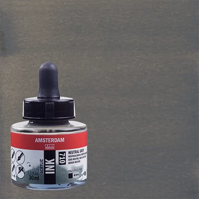 Talens Amsterdam akrilna tinta 30 ml - 710, neutral grey