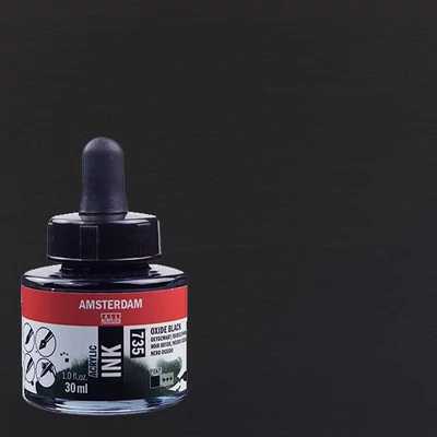 Talens Amsterdam akrilna tinta 30 ml - 735, oxide black