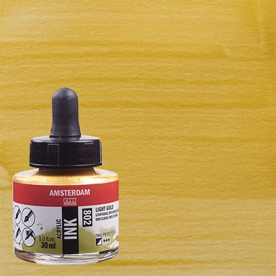 Talens Amsterdam akrilna tinta 30 ml - 802, light gold