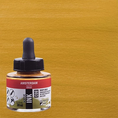 Talens Amsterdam akrilna tinta 30 ml - 803, deep gold