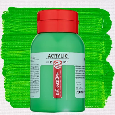 Talens Art Creation akrilna boja, 750 ml - 618, Permanent green light