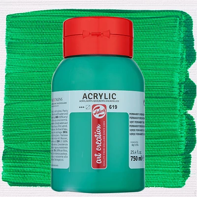 Talens Art Creation akrilna boja, 750 ml - 619, Permanent green deep