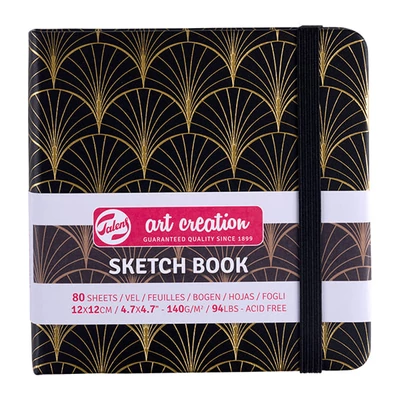 Talens Art Creation Sketch Book blok za crtanje i skiciranje, 140 g, 80 listova - 12x12 cm, Art Deco