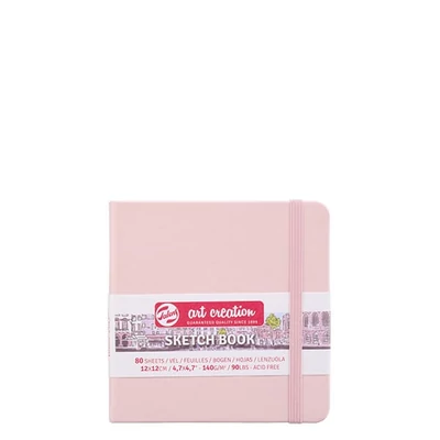 Talens Art Creation Sketch Book blok za crtanje i skiciranje, 140 g, 80 listova - 12x12 cm, pastelno roza