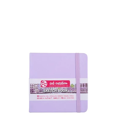 Talens Art Creation Sketch Book blok za crtanje i skiciranje, 140 g, 80 listova - 12x12 cm, pastelno ljubičasta