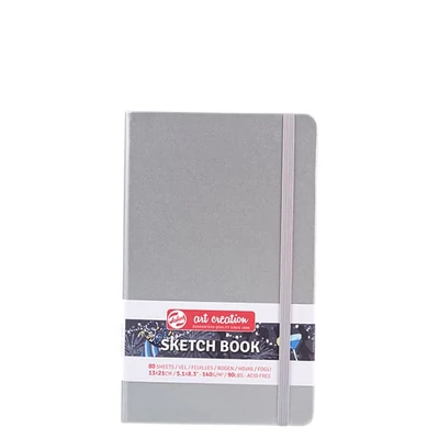 Talens Art Creation Sketch Book blok za crtanje i skiciranje, 140 g, 80 listova - 13x21 cm, srebrna