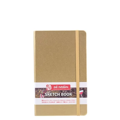 Talens Art Creation Sketch Book blok za crtanje i skiciranje, 140 g, 80 listova - 13x21 cm, bijelo zlato