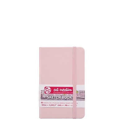 Talens Art Creation Sketch Book blok za crtanje i skiciranje, 140 g, 80 listova - 9x14 cm, pastelno roza
