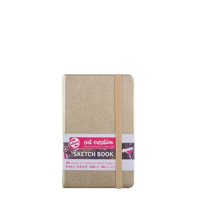 Talens Art Creation Sketch Book blok za crtanje i skiciranje, 140 g, 80 listova - 9x14 cm, bijelo zlato