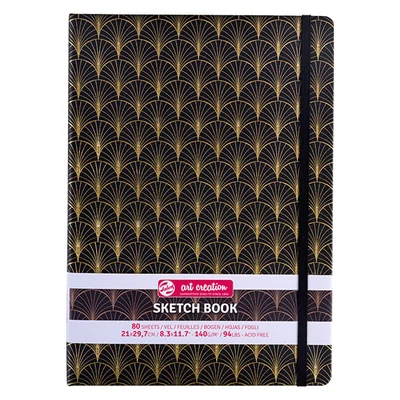 Talens Art Creation Sketch Book blok za crtanje i skiciranje, 140 g, 80 listova - A4, Art Deco