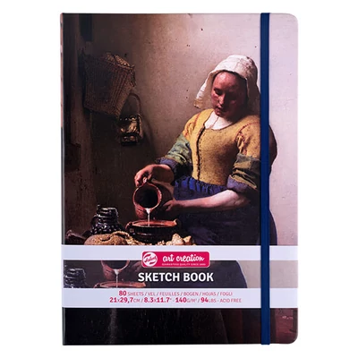 Talens Art Creation Sketch Book blok za crtanje i skiciranje, 140 g, 80 listova - A4, Mljekarica