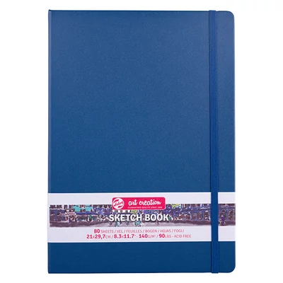 Talens Art Creation Sketch Book blok za crtanje i skiciranje, 140 g, 80 listova - A4, mornarsko plava