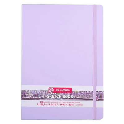 Talens Art Creation Sketch Book blok za crtanje i skiciranje, 140 g, 80 listova - A4, pastelno ljubičasta