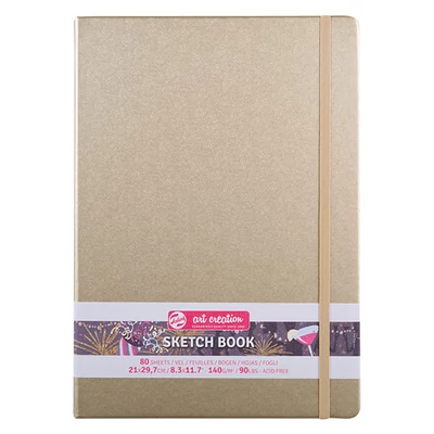 Talens Art Creation Sketch Book blok za crtanje i skiciranje, 140 g, 80 listova - A4, bijelo zlato