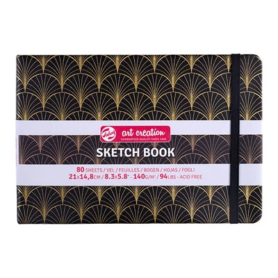 Talens Art Creation Sketch Book blok za crtanje i skiciranje, 140 g, 80 listova - A5 pejzaž, Art Deco