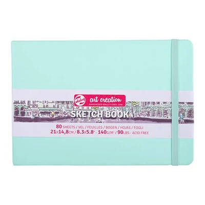 Talens Art Creation Sketch Book blok za crtanje i skiciranje, 140 g, 80 listova - A5 pejzaž, mint
