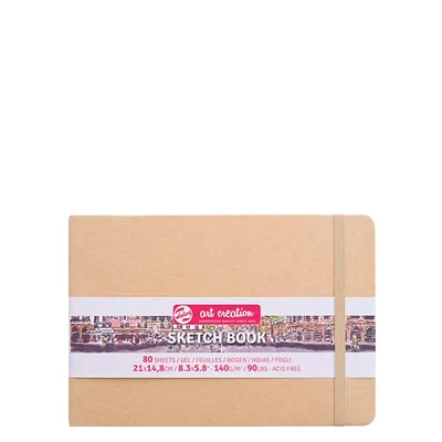 Talens Art Creation Sketch Book blok za crtanje i skiciranje, 140 g, 80 listova - A5 pejzaž, kraft papir