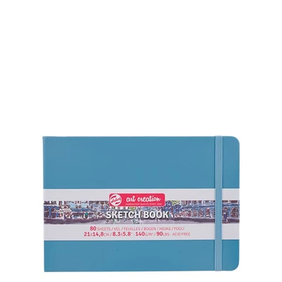 Talens Art Creation Sketch Book blok za crtanje i skiciranje, 140 g, 80 listova - A5 pejzaž, svijetlo plava