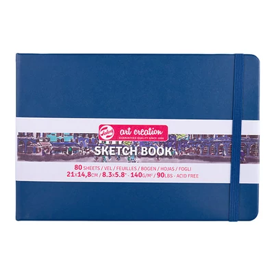 Talens Art Creation Sketch Book blok za crtanje i skiciranje, 140 g, 80 listova - A5 pejzaž, mornarsko plava