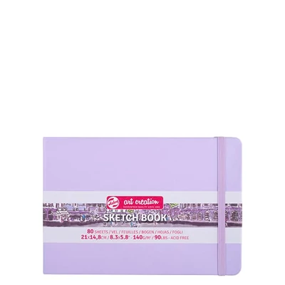 Talens Art Creation Sketch Book blok za crtanje i skiciranje, 140 g, 80 listova - A5 pejzaž, pastelno ljubičasta