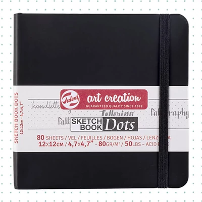 Talens Art Creation Sketch Book bilježnica s točkastom mrežom, 80 g - 12x12 cm