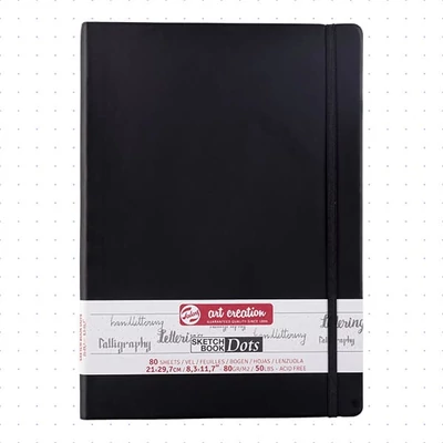 Talens Art Creation Sketch Book bilježnica s točkastom mrežom, 80 g - A4