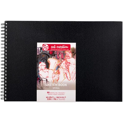 Talens Art Creation Sketch Book blok za crtanje i skiciranje Spiralna blok za crtanje i skiciranje, 110 g, spirala - A3, pejzaž