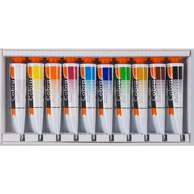 Talens Cobra Study set uljanih boja na bazi vode, 10x40 ml