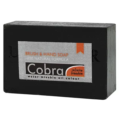 Crni sapun za pranje ruku i četkica Talens Cobra, 150 g
