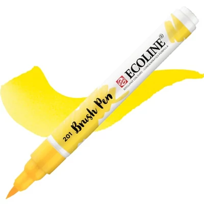 Talens Ecoline Brush Pen akvarel kist olovka - 201, svijetložuta