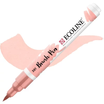 Talens Ecoline Brush Pen akvarel kist olovka - 381, pastelno crvena