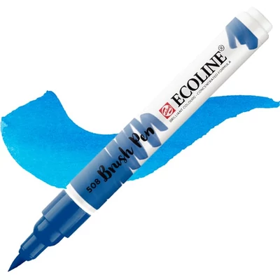 Talens Ecoline Brush Pen akvarel kist pen - 508, prusko plava