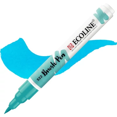 Talens Ecoline Brush Pen akvarel kist olovka - 522, tirkizno plava
