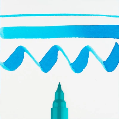 Talens Ecoline Brush Pen akvarel kist olovka - 522, tirkizno plava