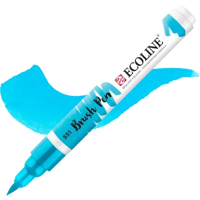 Talens Ecoline Brush Pen akvarel kist pen - 551, nebesko plavo svjetlo