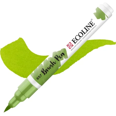 Talens Ecoline Brush Pen akvarel kist pen - 657, brončano zelena