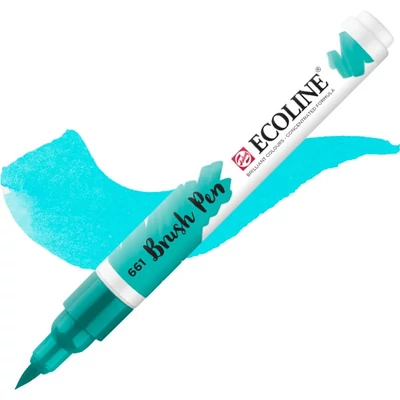 Talens Ecoline Brush Pen akvarel kist olovka - 661, tirkizno zelena