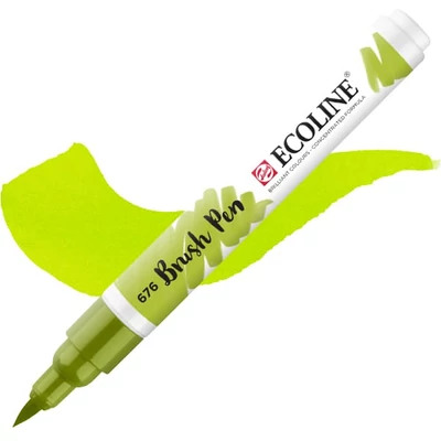 Talens Ecoline Brush Pen akvarel kist pen - 676, travnato zelena