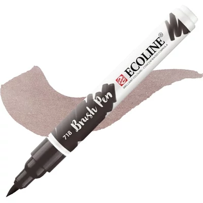 Talens Ecoline Brush Pen akvarel kist olovka - 718, toplo siva