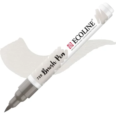 Talens Ecoline Brush Pen akvarel kist pen - 728, toplo sivo svijetlo