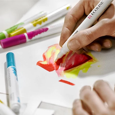 Talens Ecoline Brush Pen set kistova za akvarel - 10 kom, Pastel