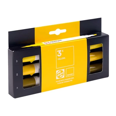 Talens Pantone dvostrani filc set - 3 kom, žuti
