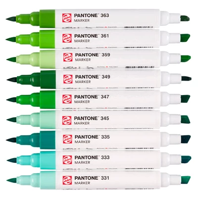 Talens Pantone dvostrani filc set - 9 kom, zeleni