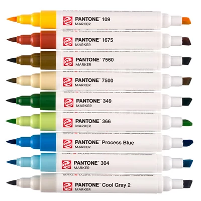Talens Pantone dvostrani filc set - 9 kom, Nature