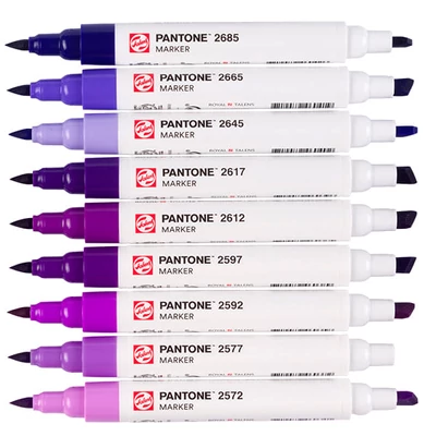Talens Pantone dvostrani filc set - 9 kom, ljubičasta