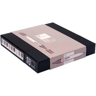 Talens Pantone dvostrani filc set - 9 kom, topla siva