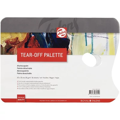 Talens Tear-Off blok papirnih slikarskih paleta, 36 listova - 25x35 cm